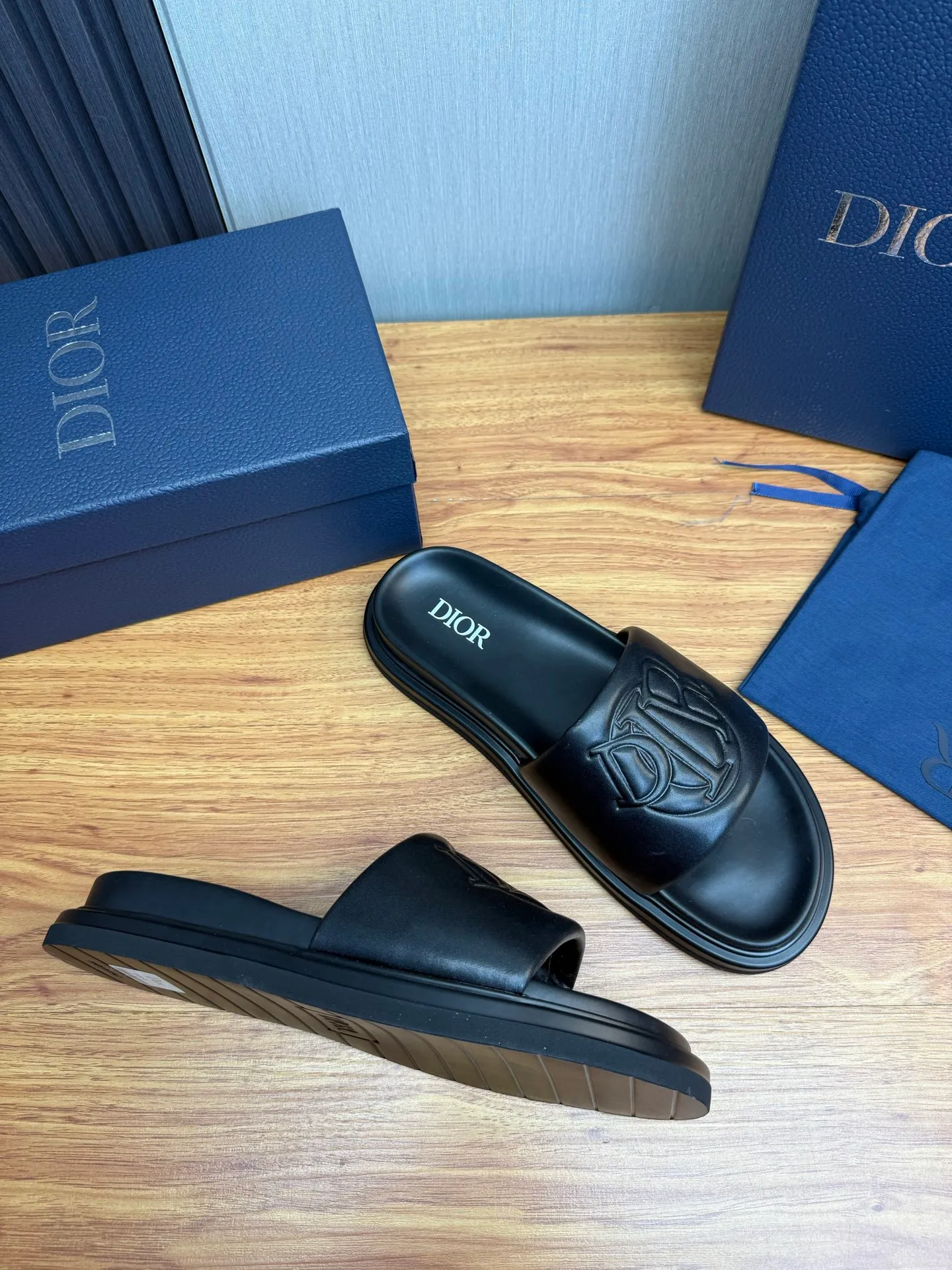 Men's shoes 280💰 Dior. Men's slippers🩴Official website 1:1 production 38-45 yards 45 46 🉑️Customized original material shipped✅